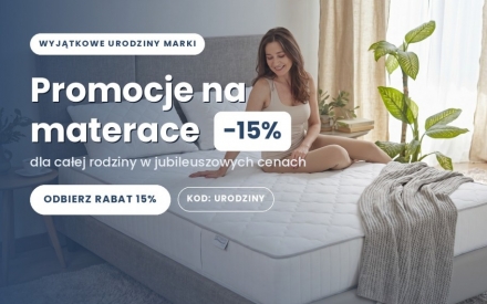 Urodzinowy rabat! Promocje na materace, które odmienią Twój sen